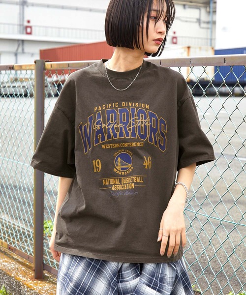 セール】NBA/エヌビーエー 別注 ロゴ刺繍/プリント ピグメント