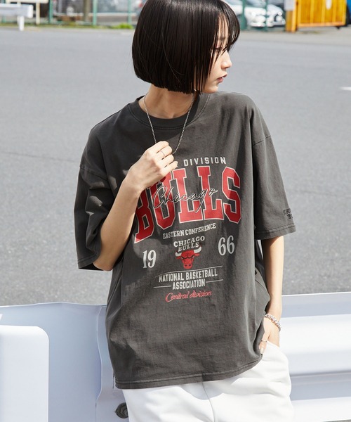 NBAチームロゴ刺繍Tシャツ Mサイズ ブラック NBA オールロゴ Tシャツ ブラック