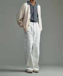 ADAM PATEK（アダムパテック）の「【ADAMPATEK/アダムパテック】destroy wide denim/デストロイワイドデニムパンツ（デニムパンツ）」