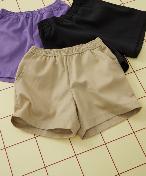 LEPSIM(レプシィム)の「【KIDS】デイリーショートパンツ 327802(その他パンツ・キッズ・ブラック/ベージュ/パープル・120/140)」の2枚目の写真