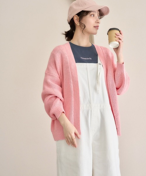 studio CLIP(スタディオクリップ)の「7ゲージドライブークレカーディガン(カーディガン/ボレロ・レディース・アイボリー/ピンク/ネイビー・FREE)」の16枚目の写真