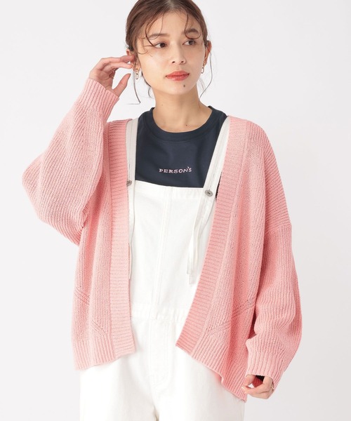 studio CLIP(スタディオクリップ)の「7ゲージドライブークレカーディガン(カーディガン/ボレロ・レディース・アイボリー/ピンク/ネイビー・FREE)」の10枚目の写真