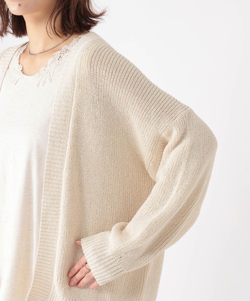 studio CLIP(スタディオクリップ)の「7ゲージドライブークレカーディガン(カーディガン/ボレロ・レディース・アイボリー/ピンク/ネイビー・FREE)」の22枚目の写真