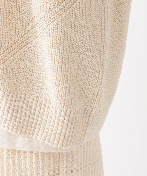 studio CLIP(スタディオクリップ)の「7ゲージドライブークレカーディガン(カーディガン/ボレロ・レディース・アイボリー/ピンク/ネイビー・FREE)」の21枚目の写真