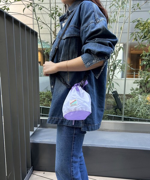 COBMASTER(コブマスター)の「【COBMASTER(コブマスター)×BAYFLOW】2WAY巾着ショルダー(ショルダーバッグ・レディース・オレンジ/ブラック/ライトブルー/グリーン/ホワイト・0)」の1枚目の写真