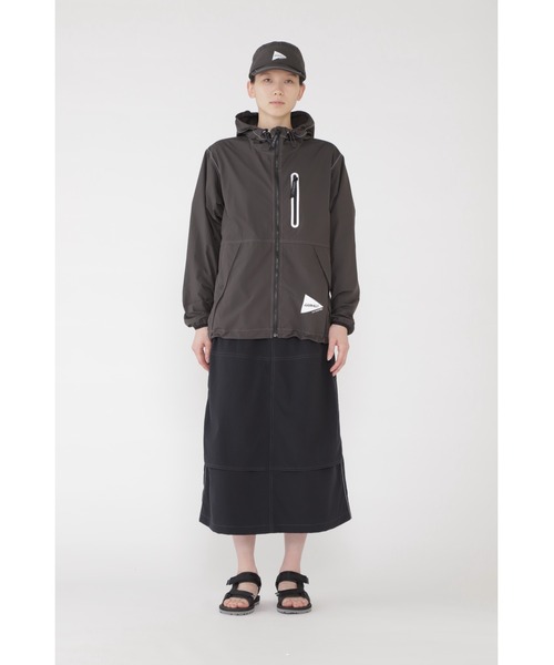 ジャケット・アウター and wander nylon jacket printed nylon jacket | and wander（アンドワンダー） ｜【公式
