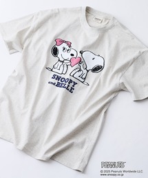 【PEANUTS/ピーナッツ】オリジナルデザインTシャツ スヌーピー ベル ドロップショルダー ビッグシルエット ユニセックス