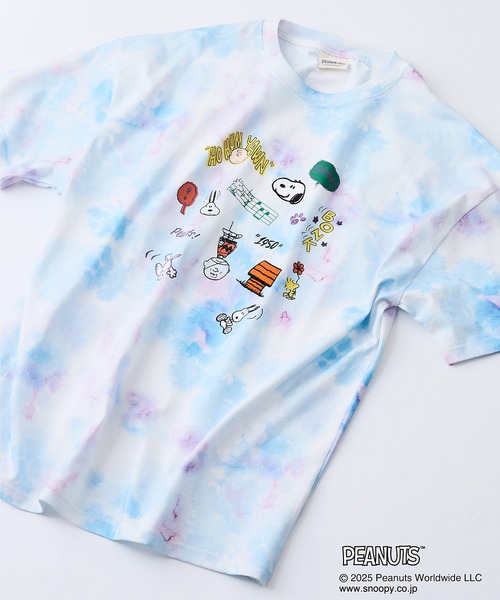 PEANUTS（ピーナッツ）の「【PEANUTS/ピーナッツ】オリジナルデザインTシャツ スヌーピー 　ベル　ドロップショルダー ビッグシルエット　ユニセックス（Tシャツ/カットソー・メンズ・パープル系その他2/ホワイト系その他2/ベージュ系その他/ピンク系その他・X-LARGE/LARGE/SMALL/MEDIUM）」の3枚目の写真