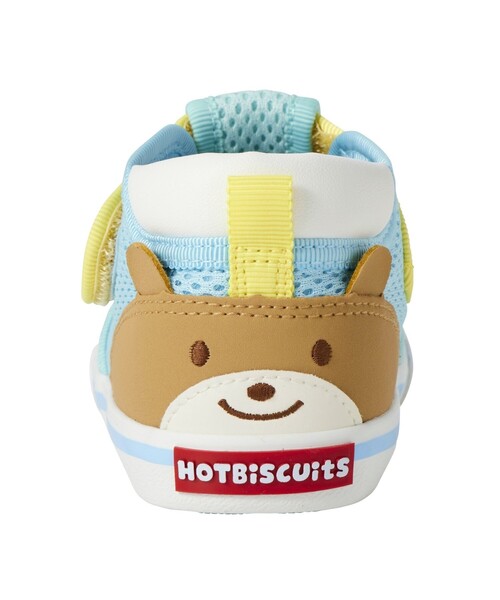 HOT BISCUITS（ホットビスケッツ）の「かかと顔 メッシュ セカンドベビーシューズ（スニーカー・キッズ・ラベンダー/グリーン・15cm/14.5cm/14cm）」の6枚目の写真