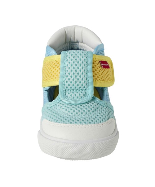 HOT BISCUITS（ホットビスケッツ）の「かかと顔 メッシュ セカンドベビーシューズ（スニーカー・キッズ・ラベンダー/グリーン・15cm/14.5cm/14cm）」の10枚目の写真