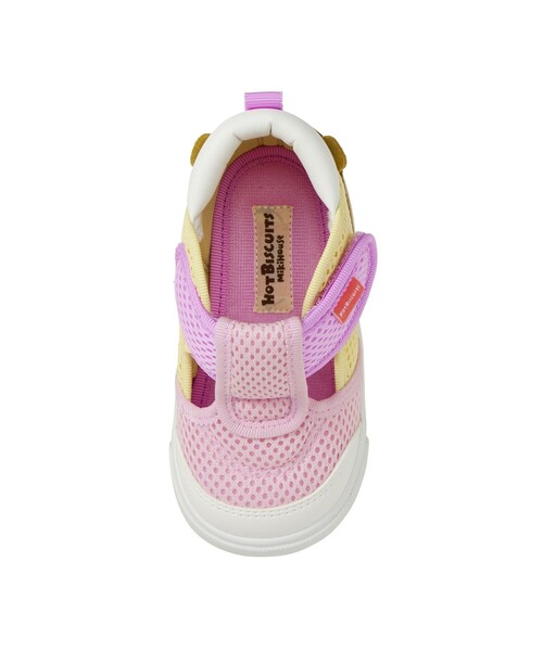 HOT BISCUITS（ホットビスケッツ）の「かかと顔 メッシュ セカンドベビーシューズ（スニーカー・キッズ・ラベンダー/グリーン・15cm/14.5cm/14cm）」の12枚目の写真