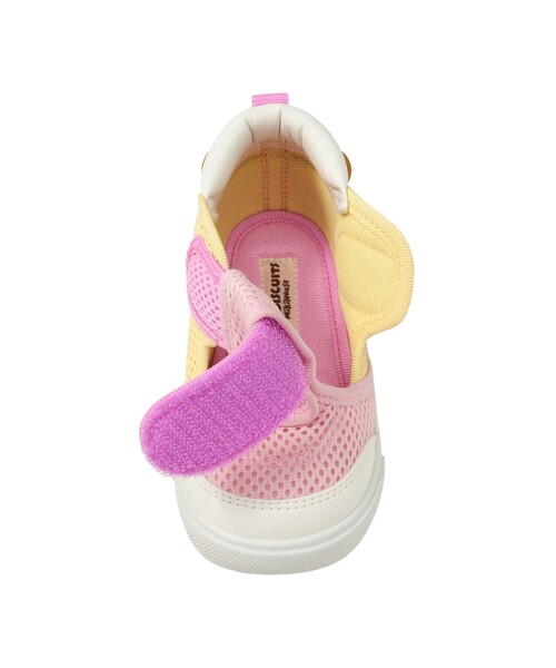 HOT BISCUITS（ホットビスケッツ）の「かかと顔 メッシュ セカンドベビーシューズ（スニーカー・キッズ・ラベンダー/グリーン・15cm/14.5cm/14cm）」の16枚目の写真