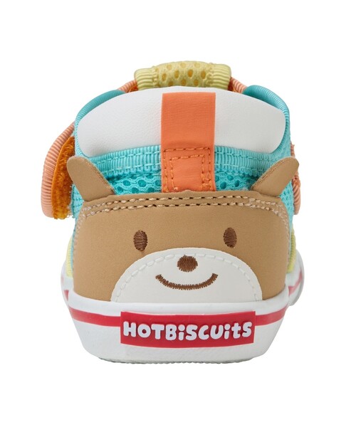HOT BISCUITS（ホットビスケッツ）の「かかと顔 メッシュ セカンドベビーシューズ（サンダル・キッズ・ラベンダー/グリーン/マルチ/アイボリー/イエロー・15cm/14.5cm/14cm）」の22枚目の写真