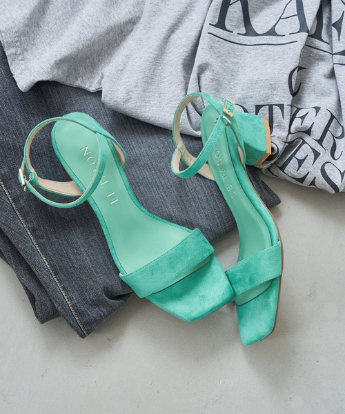 LE TALON（ルタロン）の「《追加》5cmフトヒールストラップサンダル（サンダル・レディース・グリーン/シルバー/ブラック・X-SMALL/SMALL/LARGE/X-LARGE/MEDIUM）」の14枚目の写真