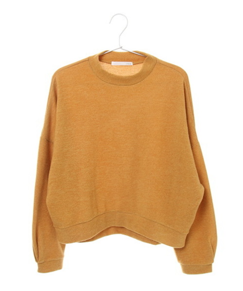 Green　Parks（グリーンパークス）の「・ﾊｲﾈｯｸ×ﾄﾞﾙﾏﾝﾌﾟﾙｵｰﾊﾞｰ（Tシャツ/カットソー・レディース・アイボリー/ブラック/ブラウン/オレンジ/ネイビー/キャメル・FREE）」の5枚目の写真