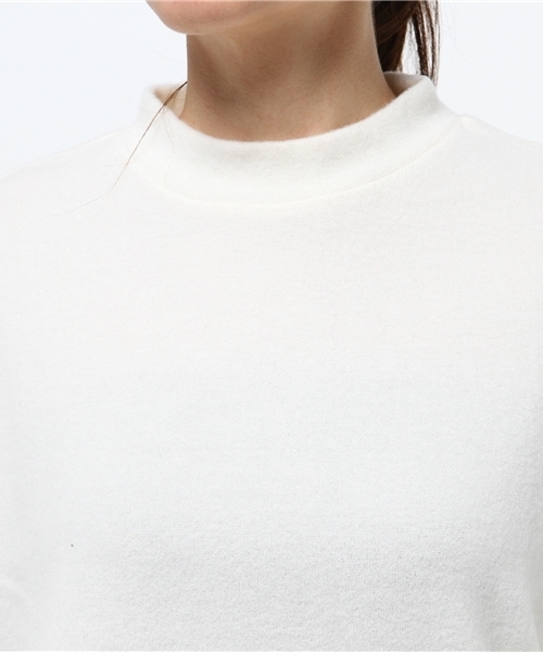 Green　Parks（グリーンパークス）の「・ﾊｲﾈｯｸ×ﾄﾞﾙﾏﾝﾌﾟﾙｵｰﾊﾞｰ（Tシャツ/カットソー・レディース・アイボリー/ブラック/ブラウン/オレンジ/ネイビー/キャメル・FREE）」の10枚目の写真