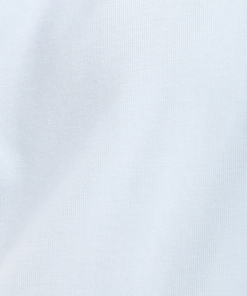 Andemiu（アンデミュウ）の「ドレープカットTシャツ451395（Tシャツ/カットソー・レディース・モカ/オフホワイト/ブラック/サックスブルー/チャコールグレー・FREE）」の11枚目の写真