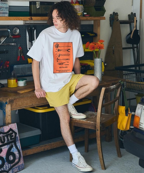 UN-FILLED（アンフィルド）の「mt9712- U.F GERBERA TOOL HEAVY WEIGHT T-SHIRT Tシャツ（Tシャツ/カットソー・メンズ・ホワイト/サンドベージュ・XL/M/L）」の15枚目の写真