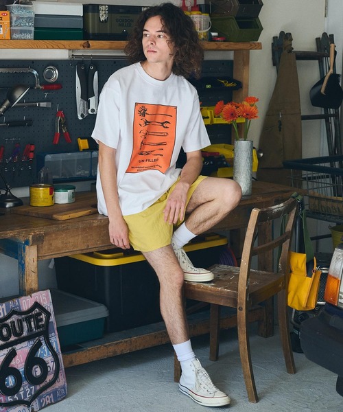 UN-FILLED（アンフィルド）の「mt9712- U.F GERBERA TOOL HEAVY WEIGHT T-SHIRT Tシャツ（Tシャツ/カットソー・メンズ・ホワイト/サンドベージュ・XL/M/L）」の16枚目の写真