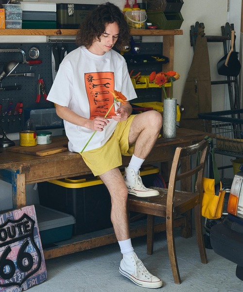 UN-FILLED（アンフィルド）の「mt9712- U.F GERBERA TOOL HEAVY WEIGHT T-SHIRT Tシャツ（Tシャツ/カットソー・メンズ・ホワイト/サンドベージュ・XL/M/L）」の17枚目の写真