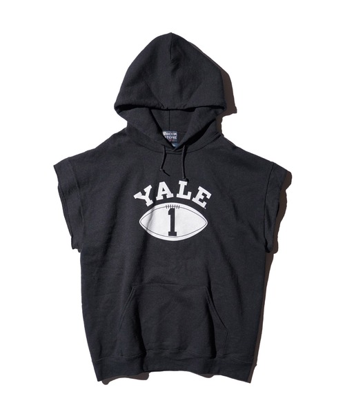 SUNNY  SPORTS（サニースポーツ）の「The BOOK STORE / ブックストア YALE SS SWEAT HOODIE ノースリーブ カットオフ プルオーバーパーカー（スウェット・メンズ・ブラック/グレー・LARGE/X-LARGE/MEDIUM）」の5枚目の写真