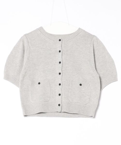 FREE'S MART(フリーズマート)の「フロントポケット半袖カーディガン(カーディガン/ボレロ・レディース・ブラック/グレー/ブルー/イエロー/ブラウン/レッド・FREE)」の13枚目の写真