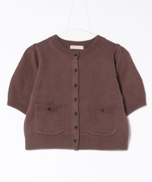 FREE'S MART(フリーズマート)の「フロントポケット半袖カーディガン(カーディガン/ボレロ・レディース・ブラック/グレー/ブルー/イエロー/ブラウン/レッド・FREE)」の19枚目の写真