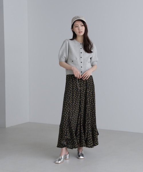 FREE'S MART(フリーズマート)の「フロントポケット半袖カーディガン(カーディガン/ボレロ・レディース・ブラック/グレー/ブルー/イエロー/ブラウン/レッド・FREE)」の17枚目の写真