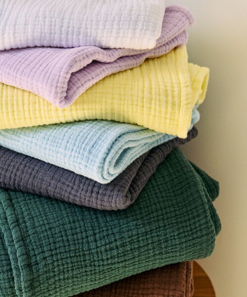 コットンガーゼ ピロケース(45㎝x45㎝)（クッション/クッションカバー