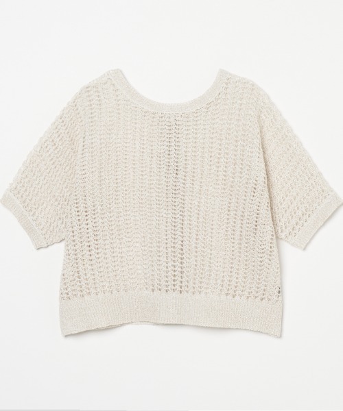 セール】GLITTER CROCHET 2WAY KNIT（ニット/セーター