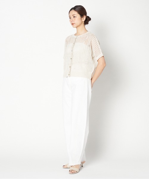 HELIOPOLE（エリオポール）の「GLITTER CROCHET 2WAY KNIT（ニット/セーター・レディース・ブラック/アイボリー・38）」の12枚目の写真