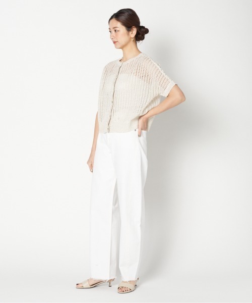 HELIOPOLE（エリオポール）の「GLITTER CROCHET 2WAY KNIT（ニット/セーター・レディース・ブラック/アイボリー・38）」の15枚目の写真