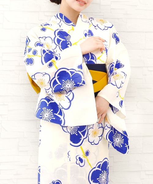 100着物 ファッション 128)浴衣 反物 5点セット 綿 着尺