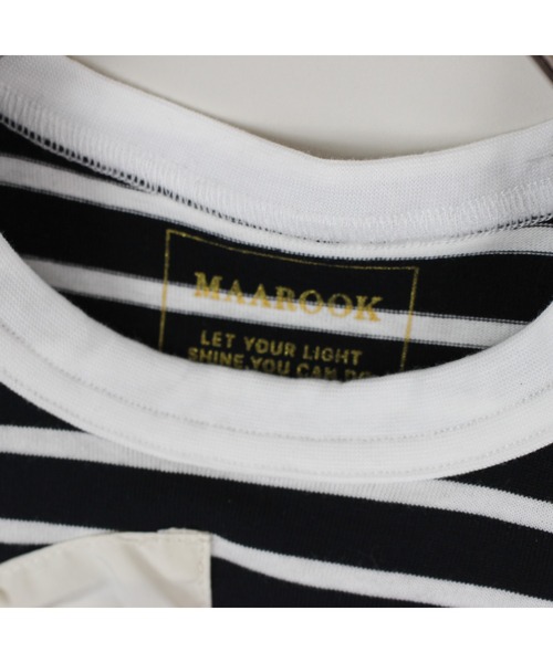 maarook（マルーク）の「ボーダーリボンＴシャツ（Tシャツ/カットソー・キッズ・ホワイト/ブラック・150cm/140cm/160cm）」の18枚目の写真