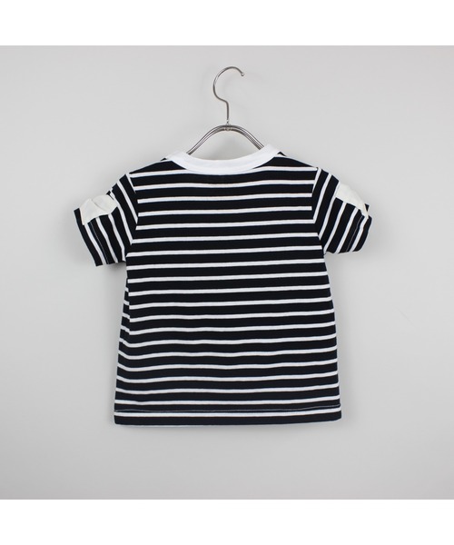 maarook（マルーク）の「ボーダーリボンＴシャツ（Tシャツ/カットソー・キッズ・ホワイト/ブラック・150cm/140cm/160cm）」の21枚目の写真