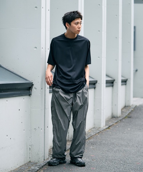 BreatH BADHOP愛用 ナイロンパンツ ナイロンワイドストリングパンツ | ファッション通販サイト NUGU