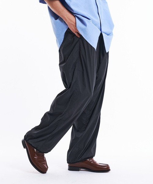 パンツ L&M ストレッチエアリードットコードセミワイドパンツ | human woman