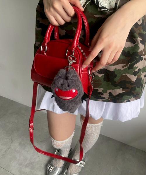 WEGO（ウィゴー）の「WEGO/デビルきゅんぬいぐるみキーホルダー（キーホルダー・レディース・ホワイト/ブラック・FREE）」の3枚目の写真