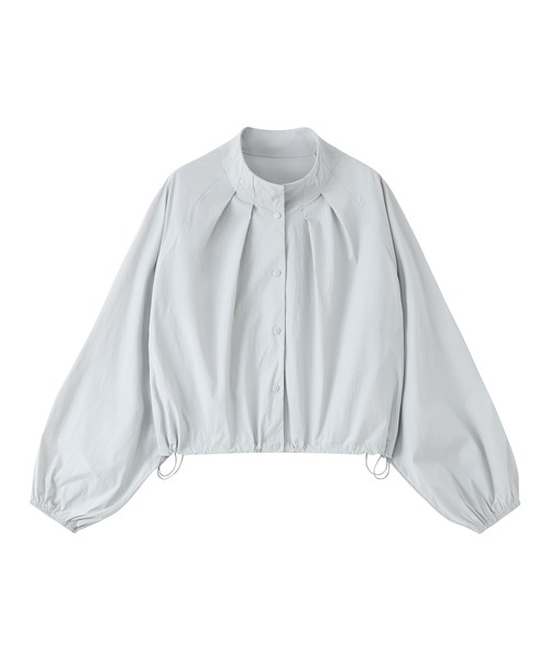 tageechita(タジチタ)の「【tageechita】UPF50+ UVカット ショートジャケット ドロスト ギャザー ブルゾン(ブルゾン・レディース・ライトブルーグレー/アイボリー・L/M/S)」の16枚目の写真