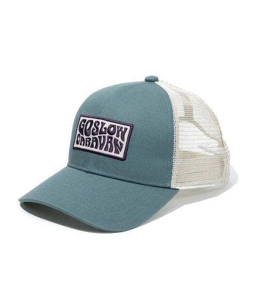 go slow caravan(ゴースローキャラバン)の「ツイルヒッピーロゴ 6パネル メッシュキャップ(キャップ・メンズ・ネイビー/オレンジ/セージグリーン・FREE)」の22枚目の写真