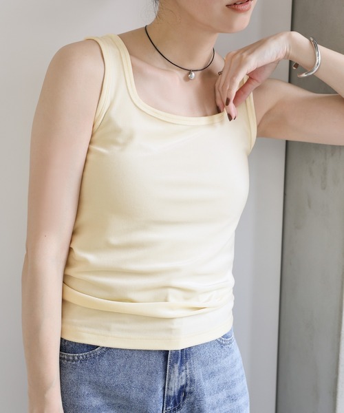 TAN タンクトップ 2WAYベロアタンクトップ（タンクトップ）｜select MOCA