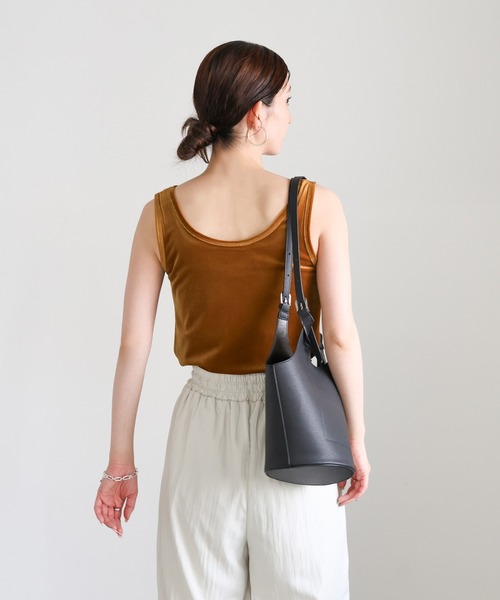 select MOCA（セレクトモカ）の「2WAYベロアタンクトップ（タンクトップ・レディース・ブラック/ブラウン/アイボリー/イエロー・FREE）」の14枚目の写真