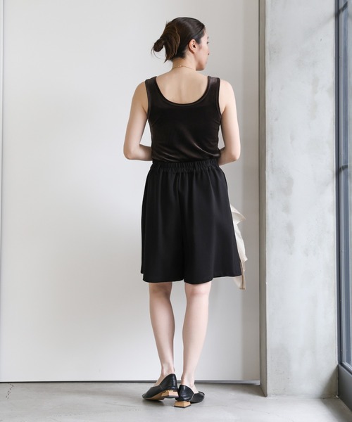 select MOCA（セレクトモカ）の「2WAYベロアタンクトップ（タンクトップ・レディース・ブラック/ブラウン/アイボリー/イエロー・FREE）」の18枚目の写真