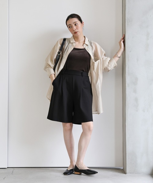 select MOCA（セレクトモカ）の「2WAYベロアタンクトップ（タンクトップ・レディース・ブラック/ブラウン/アイボリー/イエロー・FREE）」の16枚目の写真