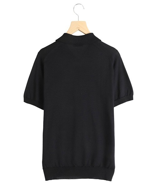 JOHN SMEDLEY（ジョンスメドレー）の「JOHN SMEDLEY / ジョンスメドレー：PEAKS：PEAKS[MUS]（ポロシャツ・メンズ・ブラック/ネイビー・L/M）」の3枚目の写真