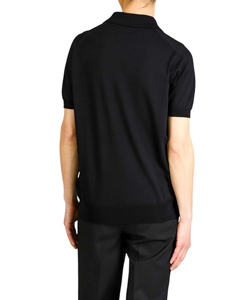 JOHN SMEDLEY（ジョンスメドレー）の「JOHN SMEDLEY / ジョンスメドレー：PEAKS：PEAKS[MUS]（ポロシャツ・メンズ・ブラック/ネイビー・L/M）」の10枚目の写真