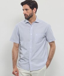 美品▲MACKINTOSH LONDON //ブルーストライプ長袖 シャツ MACKINTOSH LONDON マッキントッシュロンドン 薄手 シャツ