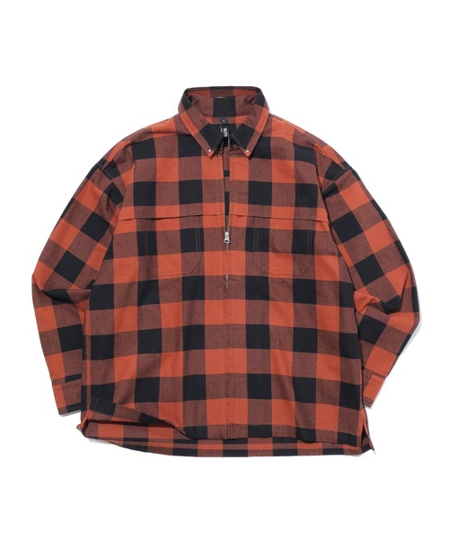 SILAS（サイラス）の「CHECK SHIRT（シャツ/ブラウス・メンズ・ホワイト/オレンジ/ネイビー・M/L）」の3枚目の写真