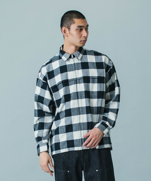 SILAS（サイラス）の「CHECK SHIRT（シャツ/ブラウス・メンズ・ホワイト/オレンジ/ネイビー・M/L）」の6枚目の写真