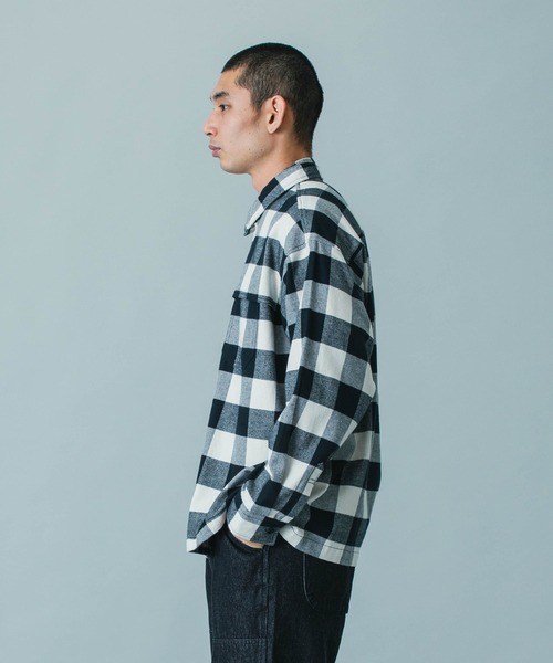 SILAS（サイラス）の「CHECK SHIRT（シャツ/ブラウス・メンズ・ホワイト/オレンジ/ネイビー・M/L）」の7枚目の写真